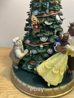 Danbury Mint Disney's Beauty and the Beast Christmas Tree Statue Limited Run
