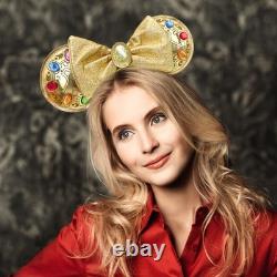 DisneyBeauty&the Beast+Aurora Shine Ribbon+Marvel Infinity Stones+Pink Ears 7PC