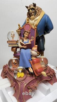 Disney 16 Tall 10th Anniversary BEAUTY & THE BEAST SNOW GLOBE Figurine Disney 16 Tall 10th Anniversary BEAUTY & THE BEAST SNOW GLOBE Figurine