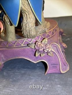 Disney 16 Tall 10th Anniversary BEAUTY & THE BEAST SNOW GLOBE RARE AS IS