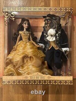 Disney 17 Doll? Beauty Belle and Beast LE 500? Platinum Set? BNIB