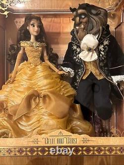 Disney 17 Doll? Beauty Belle and Beast LE 500? Platinum Set? BNIB