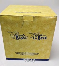 Disney 1991 Beauty and The Beast Lighted Musical Snow Globe The Enchanted Love
