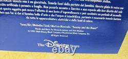 Disney 1991 Beauty and The Beast Lighted Musical Snow Globe The Enchanted Love