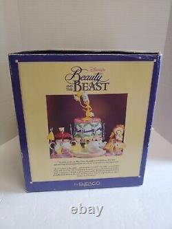 Disney 1991 ENESCO BEAUTY & THE BEAST MULTI-ACTION MUSIC BOX BE OUR GUEST