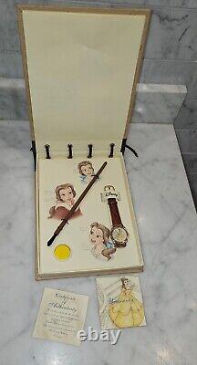 Disney 1996 Belle Beauty & the Beast Sketch Portfolio Watch 0309/3000 NEWithW COA