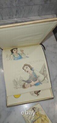 Disney 1996 Belle Beauty & the Beast Sketch Portfolio Watch 0309/3000 NEWithW COA