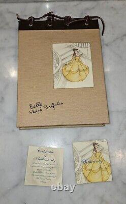 Disney 1996 Belle Beauty & the Beast Sketch Portfolio Watch 0309/3000 NEWithW COA
