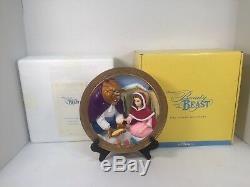 Disney 3D Plate Beauty and the Beast Friends at Last Limited Edition Relief Rare