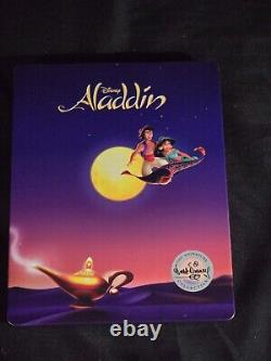 Disney 4K SteelBook Aladdin Lion King Little Mermaid Mulan Beauty Beast NO CODES