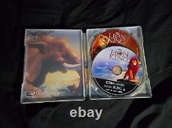 Disney 4K SteelBook Aladdin Lion King Little Mermaid Mulan Beauty Beast NO CODES