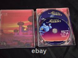 Disney 4K SteelBook Aladdin Lion King Little Mermaid Mulan Beauty Beast NO CODES