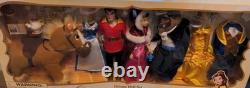 Disney 516 Beauty & The Beast 3 Plastic Figures & Stuffed Horse Deluxe Doll Set