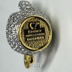 Disney Arribas Beauty and the Beast Mrs Potts Jeweled Swarovski Figurine New