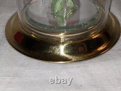 Disney Arribas Bros Beauty & the Beast 5.5 Rose in Glass Dome with Pedestal