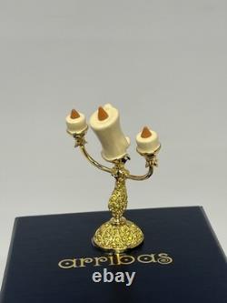 Disney Arribas Brother Lumiere Beauty & The Beast Swarovski Jewelled Figurine