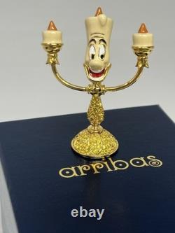 Disney Arribas Brother Lumiere Beauty & The Beast Swarovski Jewelled Figurine