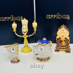Disney Arribas Brother Lumiere Beauty & The Beast Swarovski Jewelled Figurine