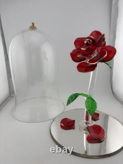 Disney Arribas Brothers Beauty And The Beast Enchanted Rose XL 10 US Seller