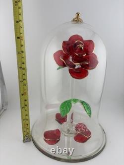 Disney Arribas Brothers Beauty And The Beast Enchanted Rose XL 10 US Seller