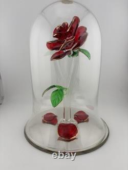 Disney Arribas Brothers Beauty And The Beast Enchanted Rose XL 10 US Seller