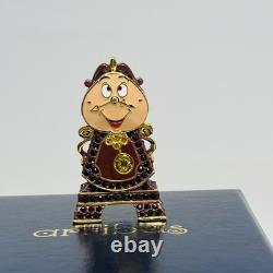 Disney Arribas Brothers Jewelled Swarovski Beauty & The Beast Cogsworth Figurine