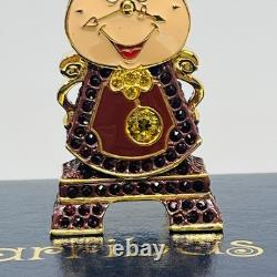 Disney Arribas Brothers Jewelled Swarovski Beauty & The Beast Cogsworth Figurine