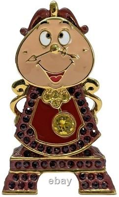 Disney Arribas Brothers Jewelled Swarovski Beauty & The Beast Cogsworth Figurine