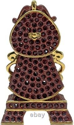 Disney Arribas Brothers Jewelled Swarovski Beauty & The Beast Cogsworth Figurine