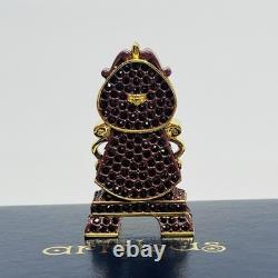 Disney Arribas Brothers Jewelled Swarovski Beauty & The Beast Cogsworth Figurine