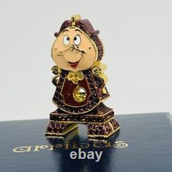 Disney Arribas Brothers Jewelled Swarovski Beauty & The Beast Cogsworth Figurine