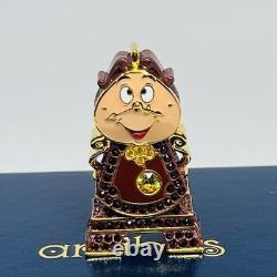 Disney Arribas Brothers Jewelled Swarovski Beauty & The Beast Cogsworth Figurine