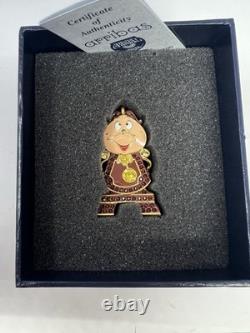 Disney Arribas Brothers Jewelled Swarovski Beauty & The Beast Cogsworth Figurine
