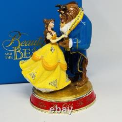 Disney Arribas Brothers Lg. 7 Belle Beauty & Beast Dancing Jeweled Trinket Box