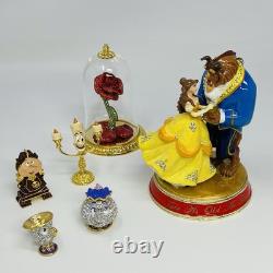 Disney Arribas Brothers Lg. 7 Belle Beauty & Beast Dancing Jeweled Trinket Box