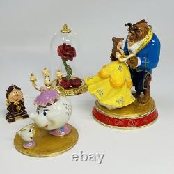 Disney Arribas Brothers Lg. 7 Belle Beauty & Beast Dancing Jeweled Trinket Box