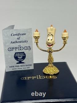 Disney Arribas Brothers Lumiere Beauty & The Beast Swarovski Jewelled Figure MIB