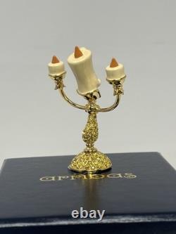 Disney Arribas Brothers Lumiere Beauty & The Beast Swarovski Jewelled Figure MIB