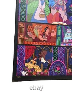 Disney Ashley Taylor Beauty And The Beast Live Your Story Canvas Art LE 93/95