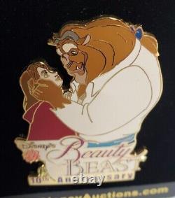 Disney Auctions Beauty & Beast 10th Anniversary Series Belle & Beast Pin LE 100