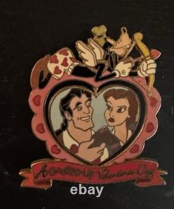 Disney Auctions Beauty Beast Goofed Up Valentine's Day Pin LE 100 Gaston Belle