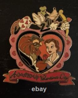 Disney Auctions Beauty Beast Goofed Up Valentine's Day Pin LE 100 Gaston Belle
