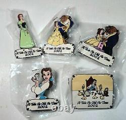 Disney Auctions Beauty & Beast Tale as Old as Time 2002 Series (x5 Pins) LE 100