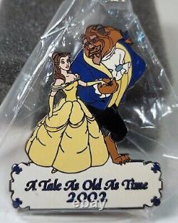 Disney Auctions Beauty & Beast Tale as Old as Time 2002 Series (x5 Pins) LE 100