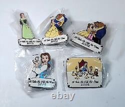 Disney Auctions Beauty & Beast Tale as Old as Time 2002 Series (x5 Pins) LE 100