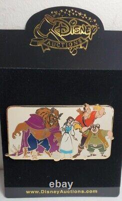 Disney Auctions Beauty and Beast Cast LE 100 Jumbo Pin Belle Gaston Lumiere