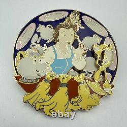 Disney Auctions Beauty and the Beast Be Our Guest LE 500 Spinner Pin Belle