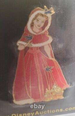 Disney Auctions Beauty & the Beast Winter Belle in Red Cape pin LE 500