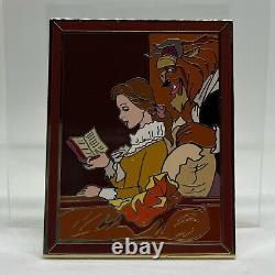 Disney Auctions Belle & Beast Young Girl Reading Masterpiece Pin LE 100 Beauty