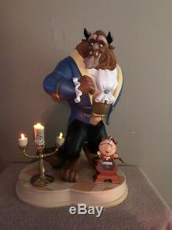 Disney Auctions Big Fig Beauty and the Beast, Lumiere, Cogsworth Figurine Figure